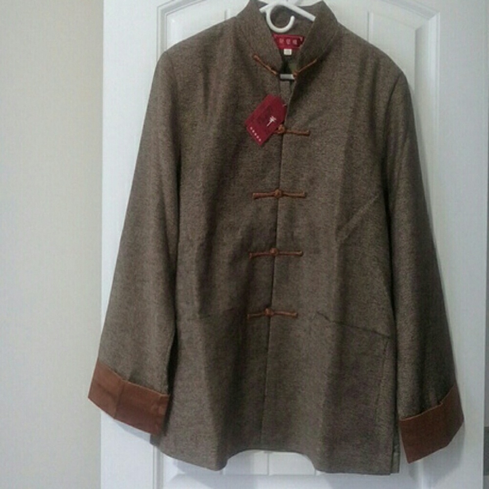 Mandarin collar Wool jacket - New with tags
